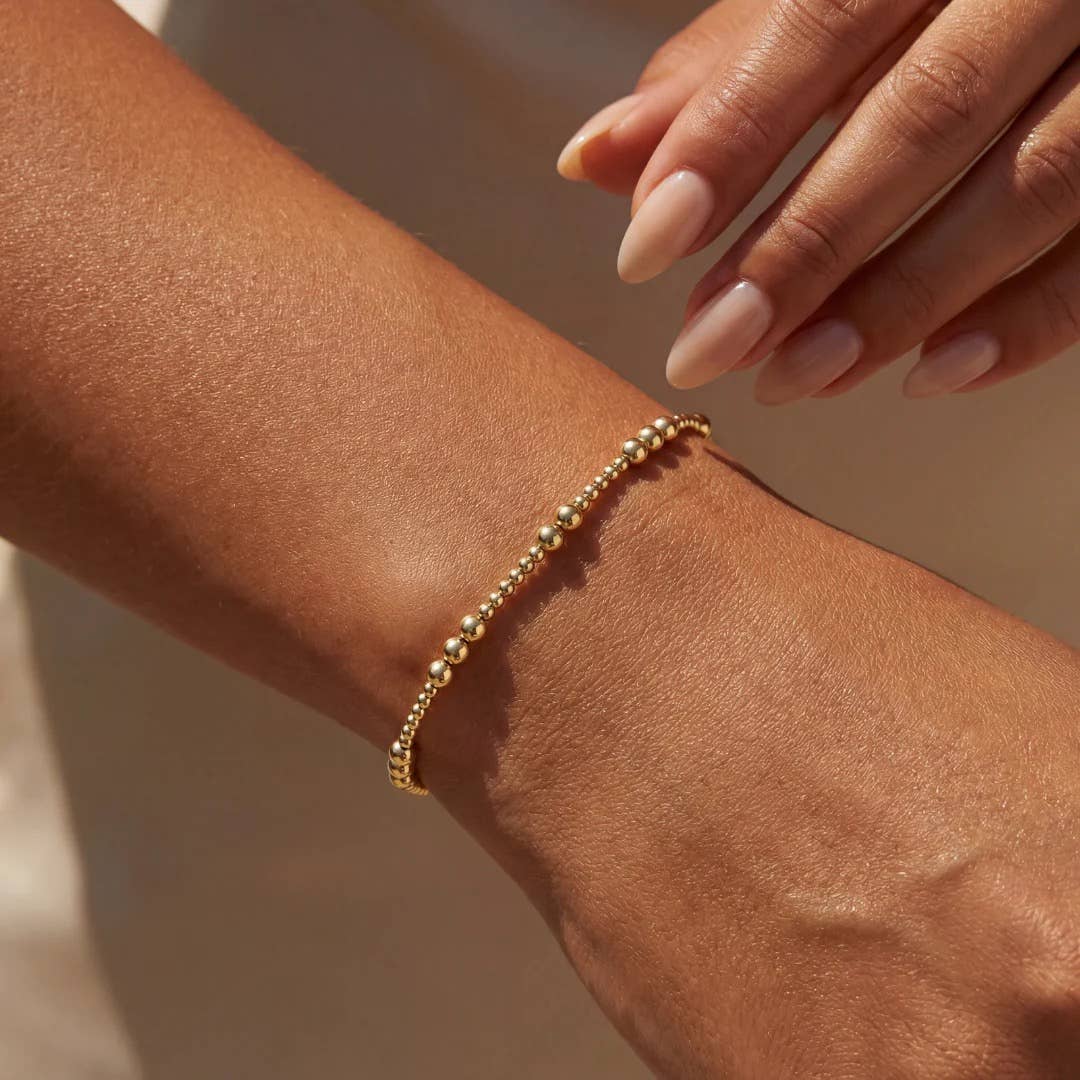 Carolyn | Gold Filled Beaded Bracelet