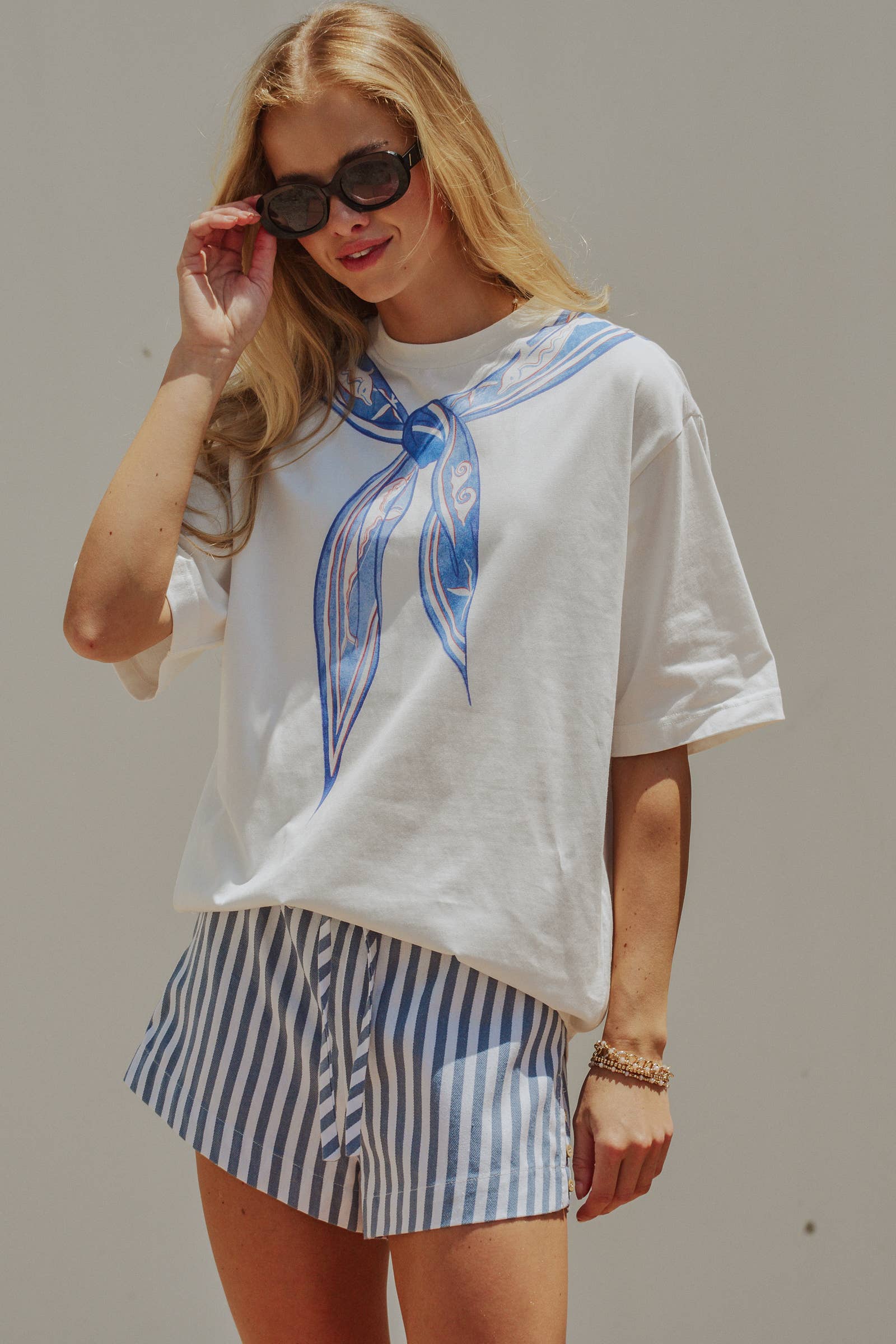 Nautical Printed Bandana Tee