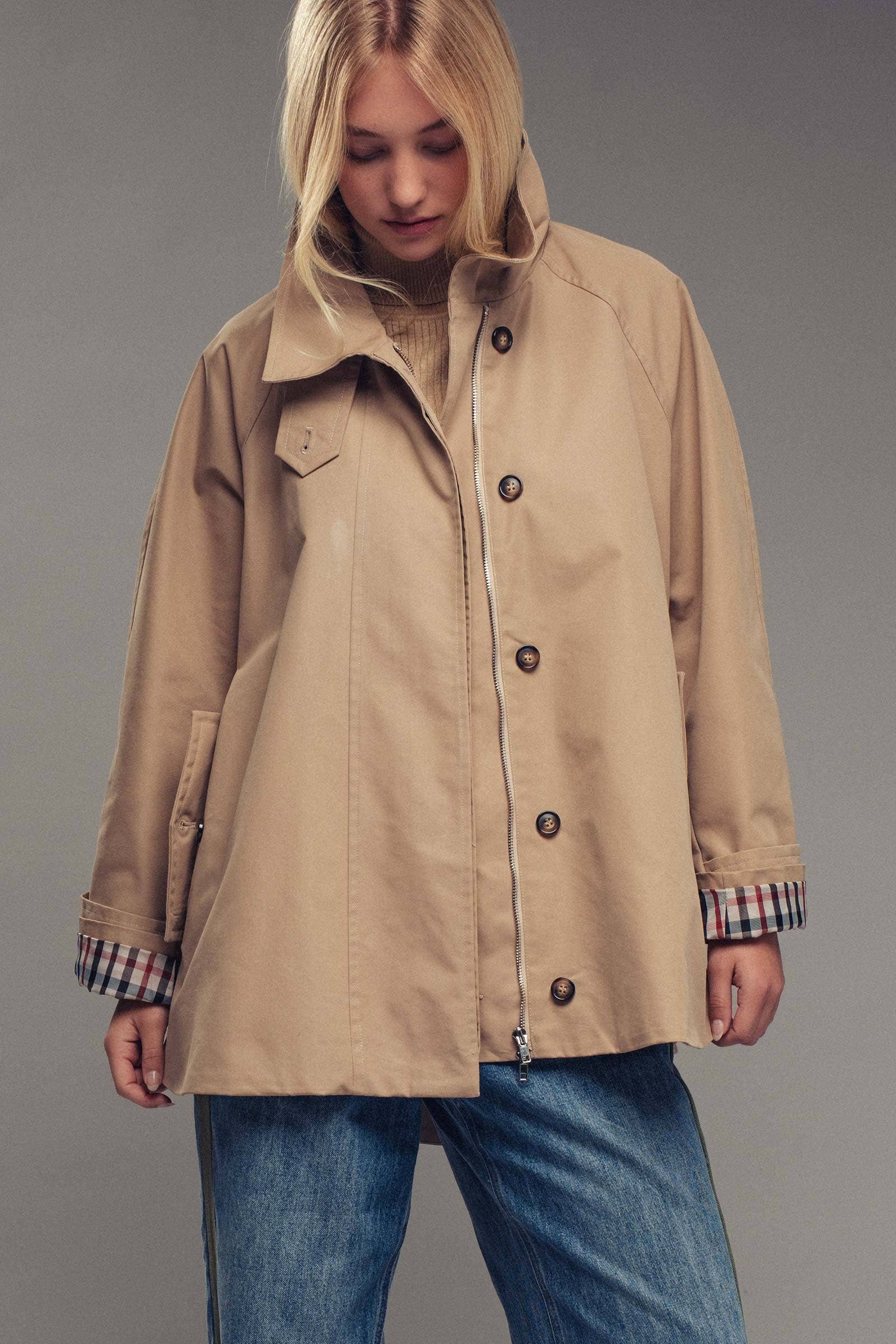 A-Line Trench Jacket