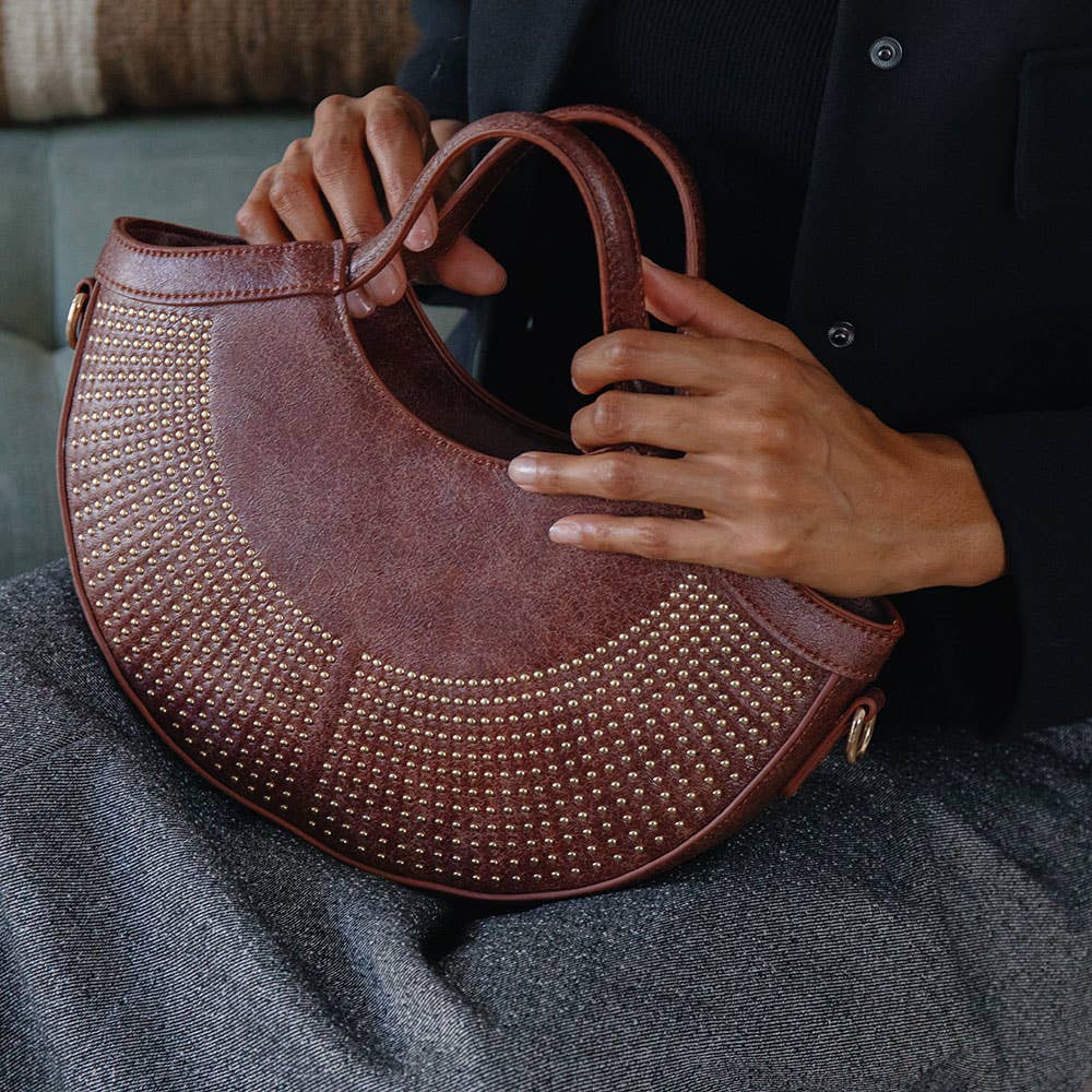 Kaylee Saddle Recycled Vegan Top Handle Bag