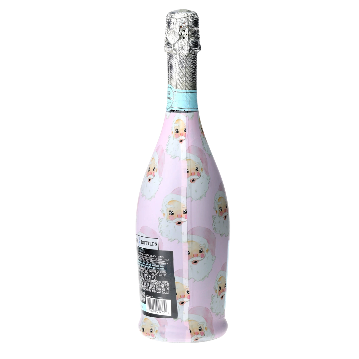Pink Santa Prosecco Bottle Wrap – Christmas Gift