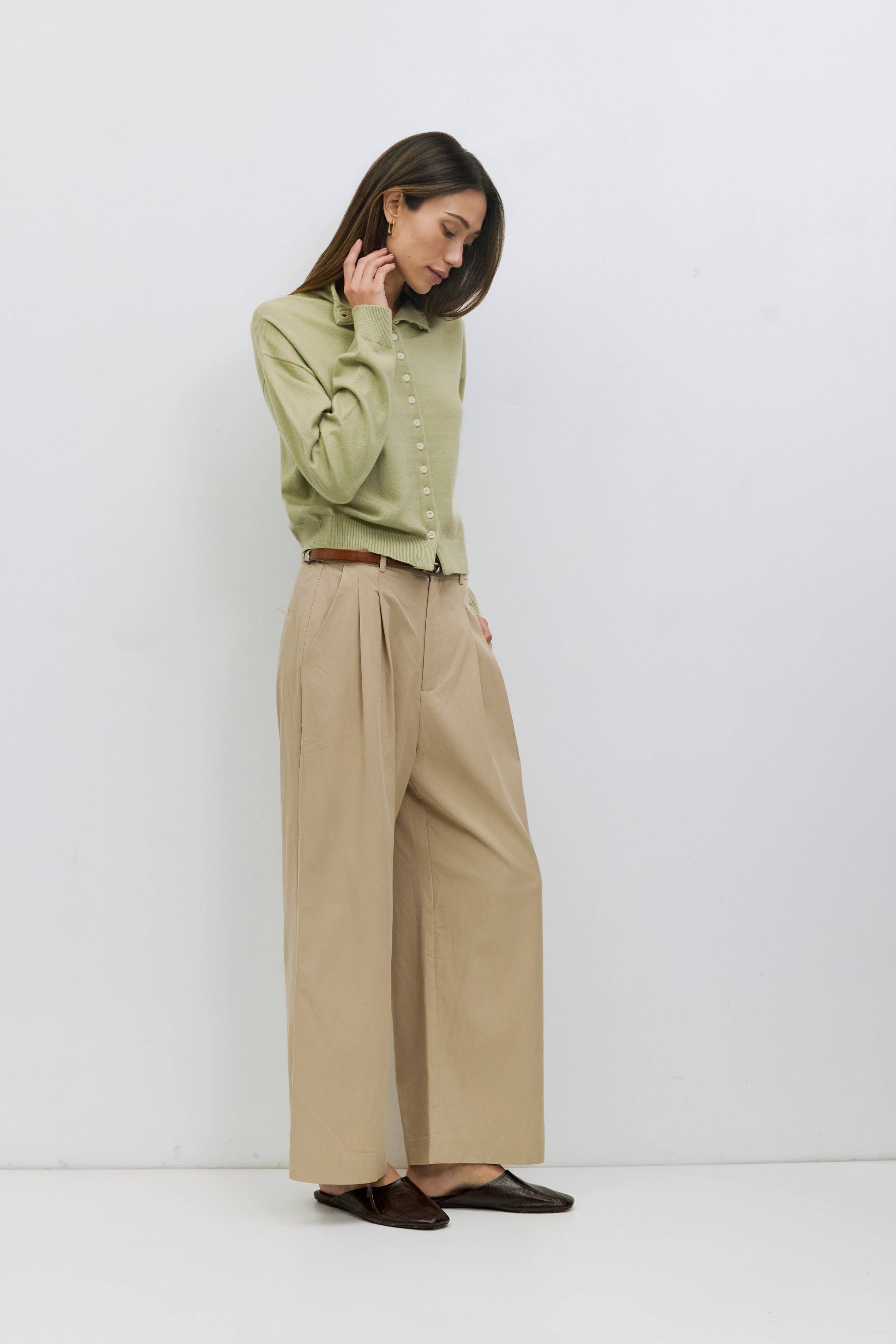 The Brooks Cardigan | High Neck Cardigan