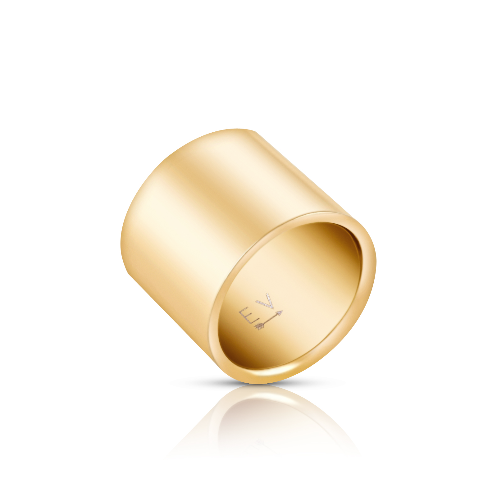 gold thick womens ring