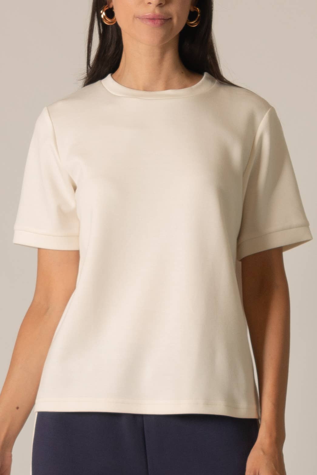 Modal Round Neck Short Sleeve Tee