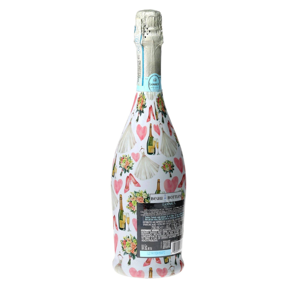 Wedding Prosecco Bottle Wrap – Bridal Shower Gift