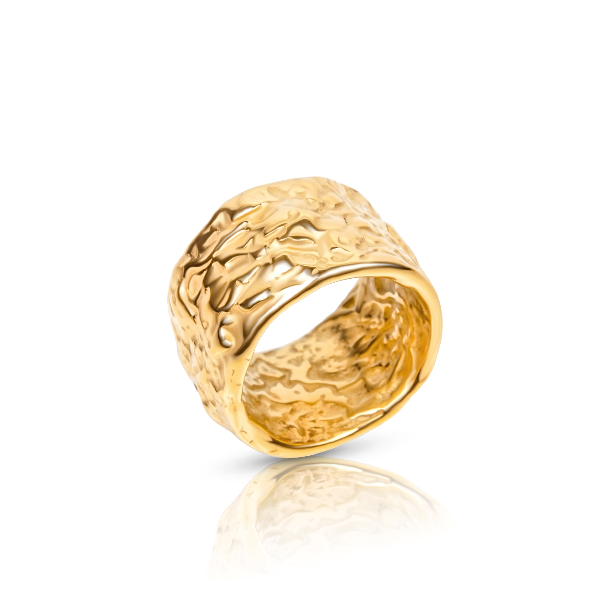 large cigar gold womens ring