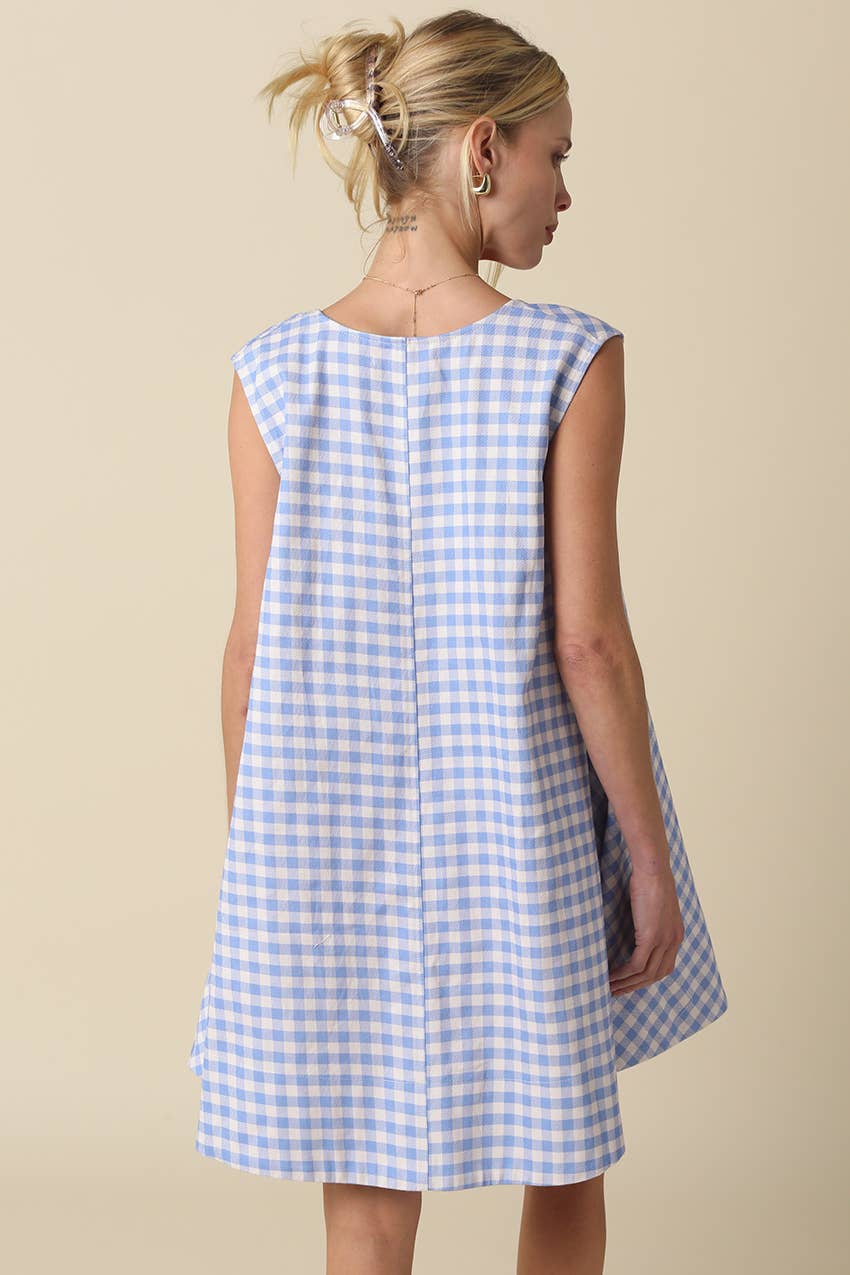 Gingham Swing Mini Dress