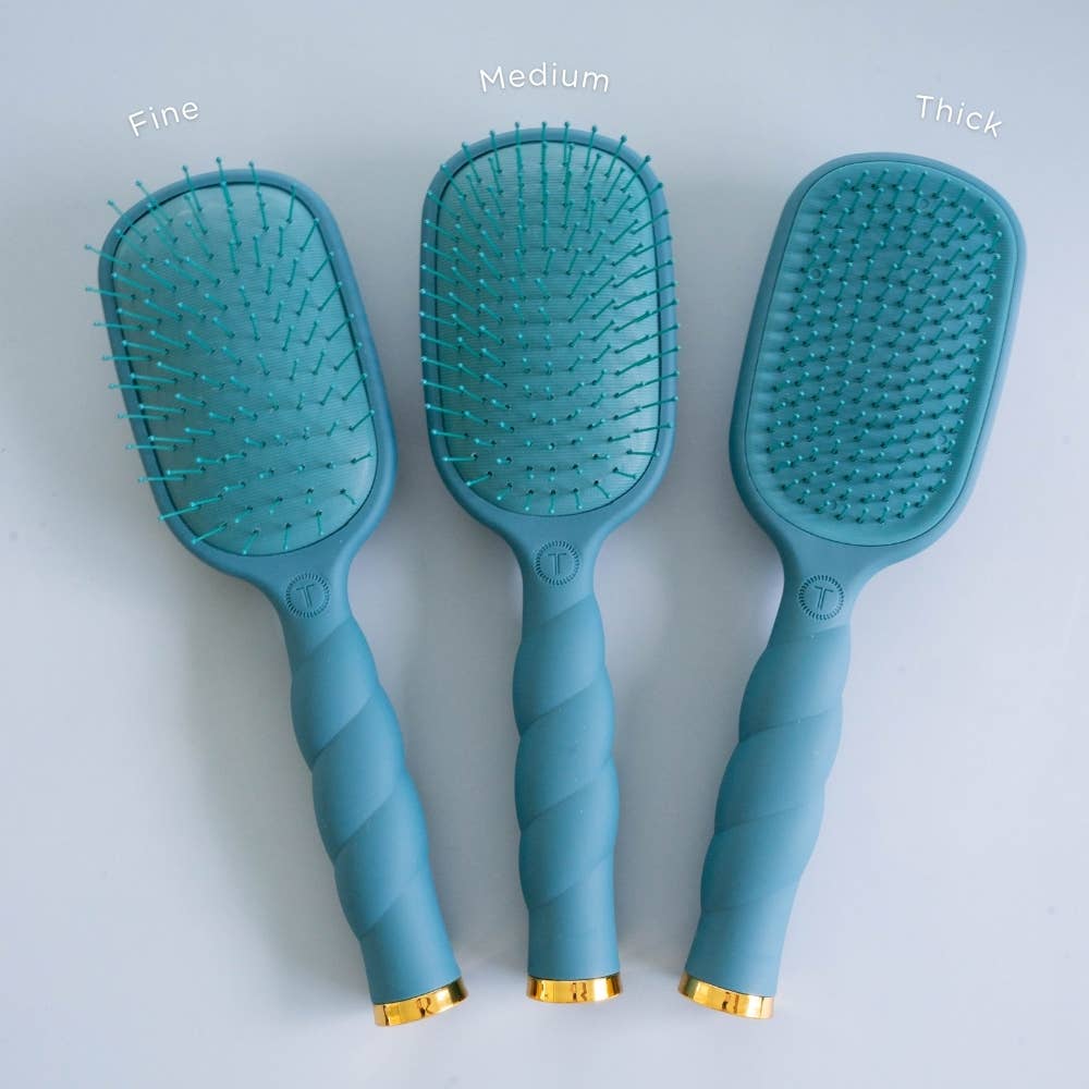 Teleties Detangler | Teal With It | Fine | Full Size Brush