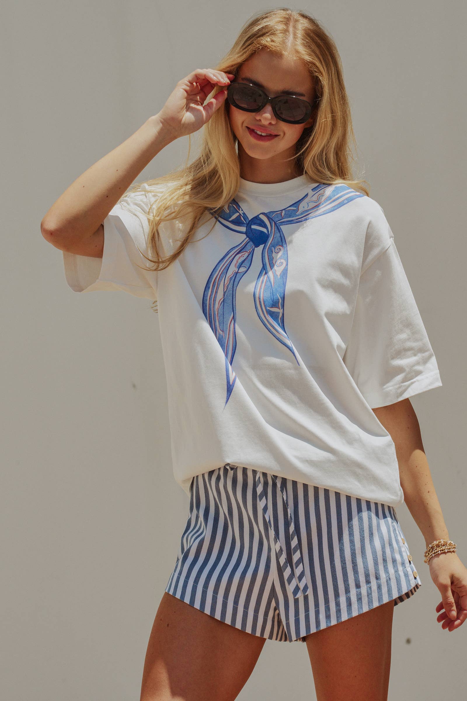Nautical Printed Bandana Tee