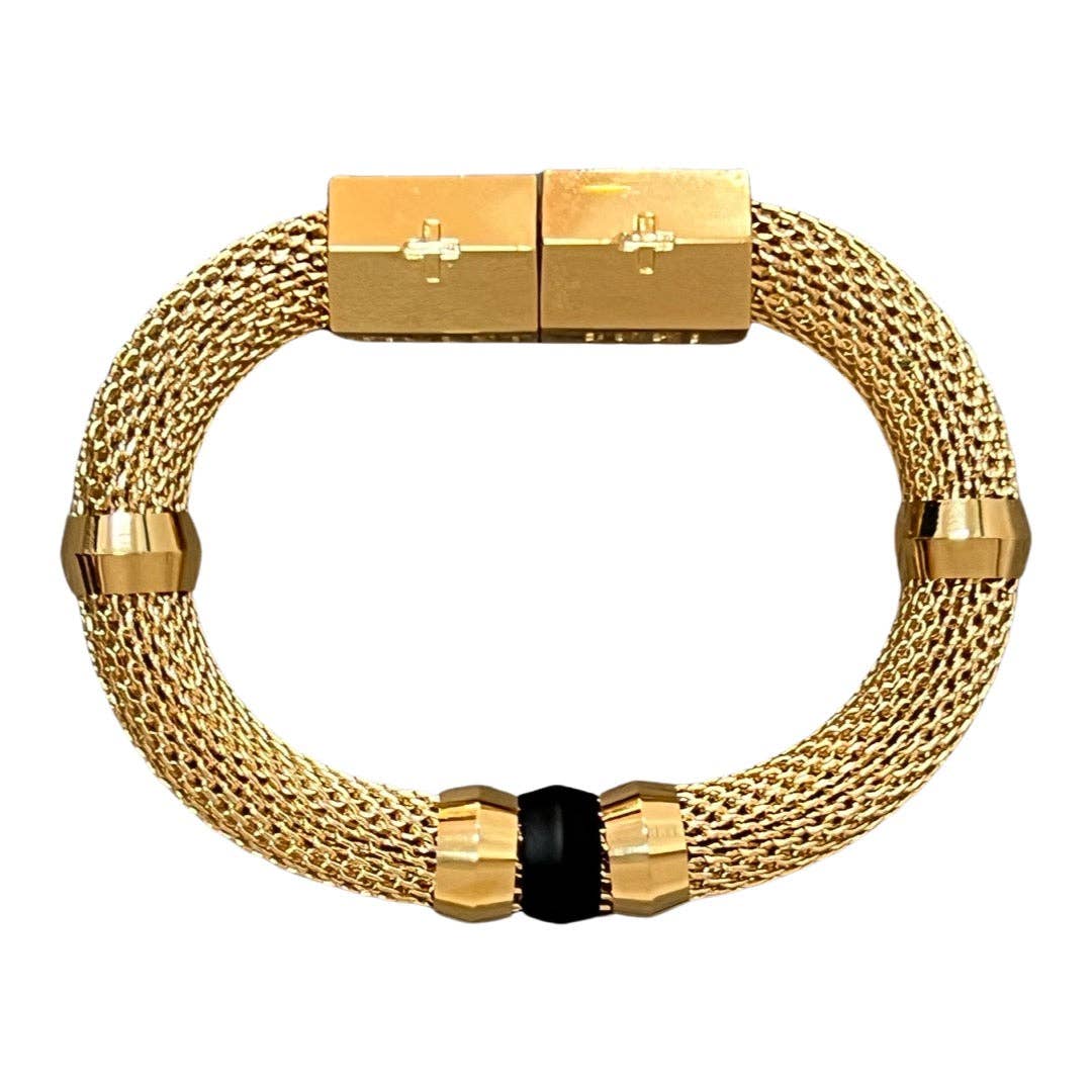 Mesh Candy Bracelet Black