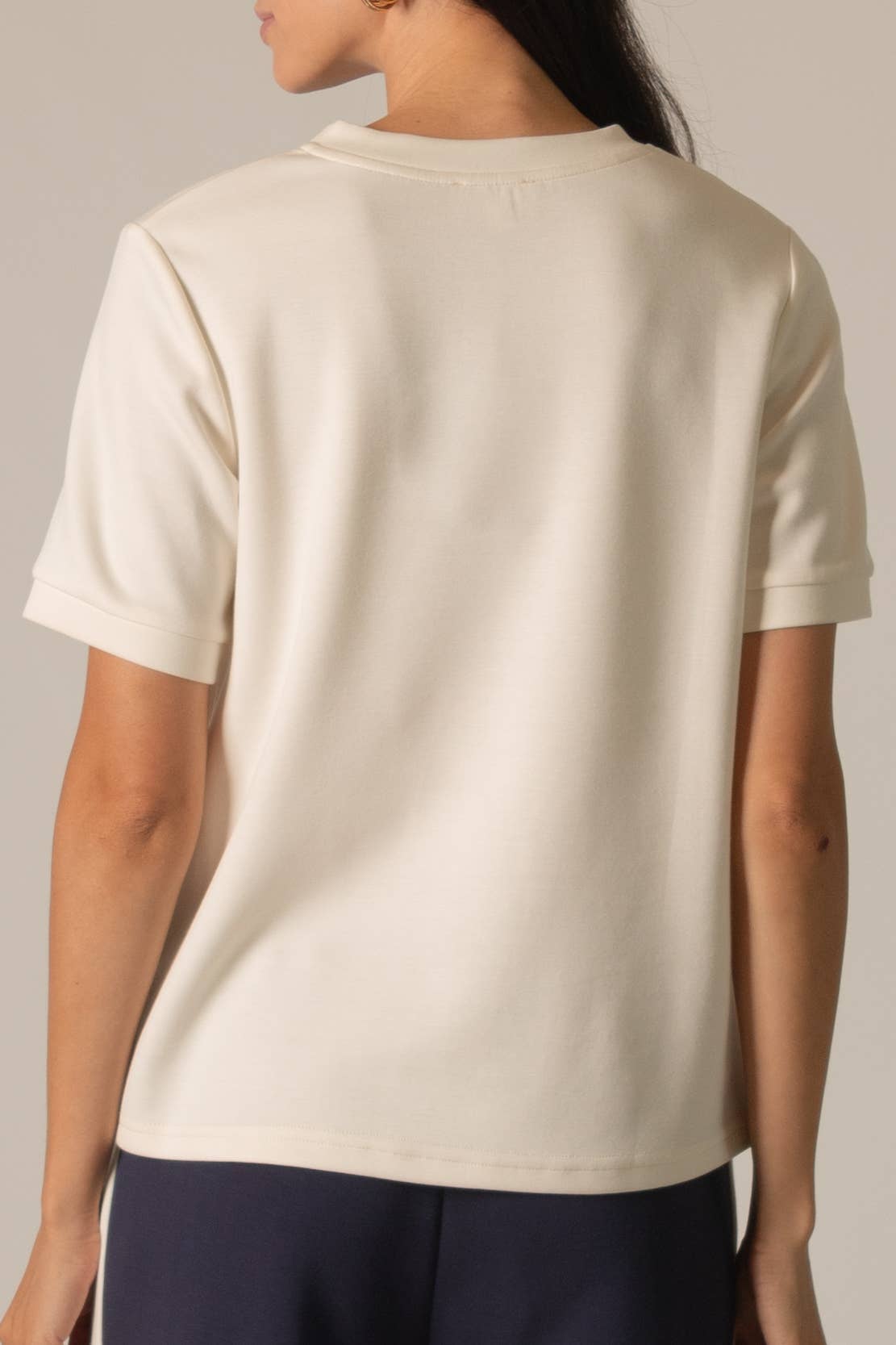 Modal Round Neck Short Sleeve Tee