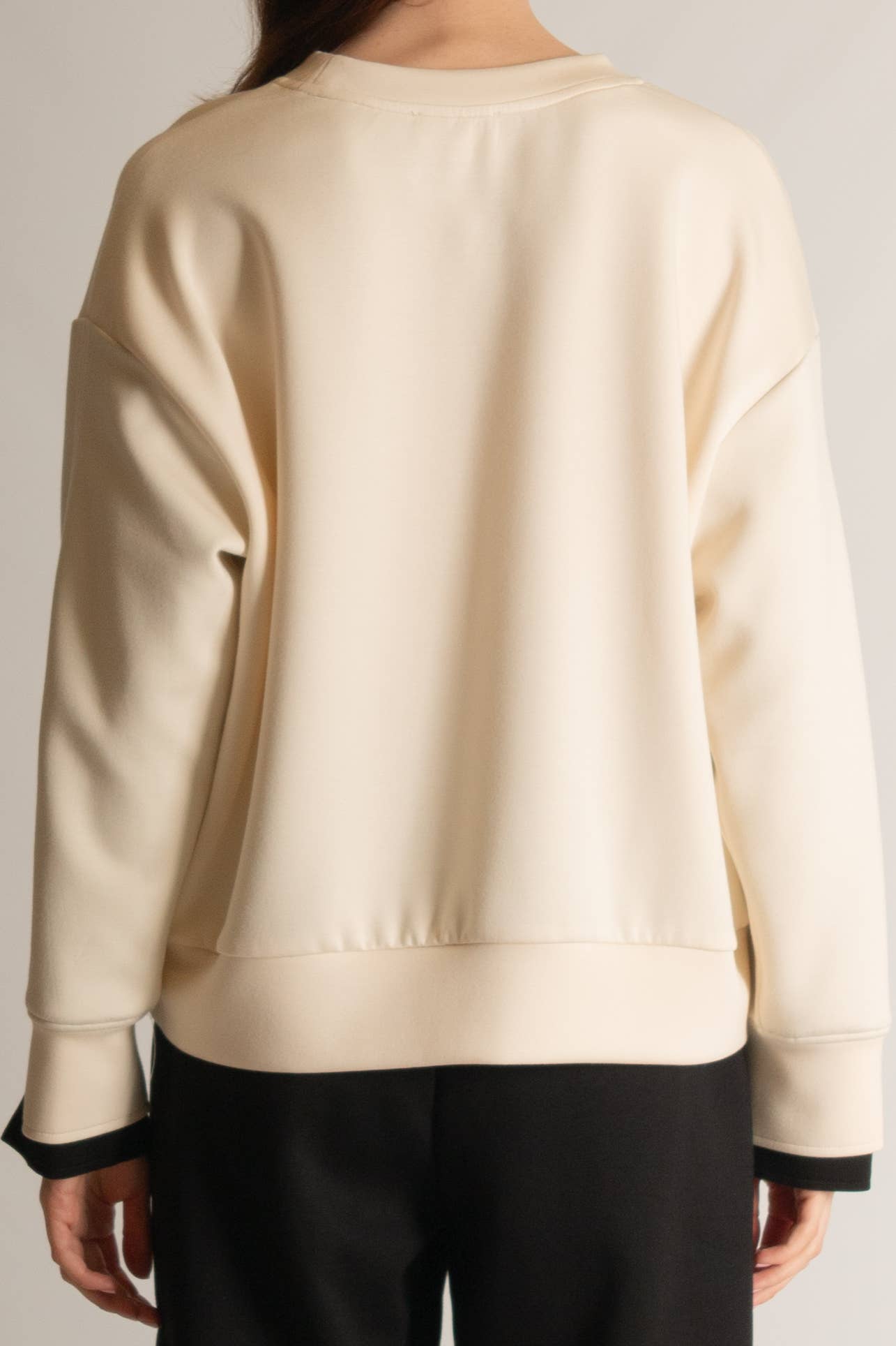 P. CILL Butter Modal Color Layered Long Sleeve Top