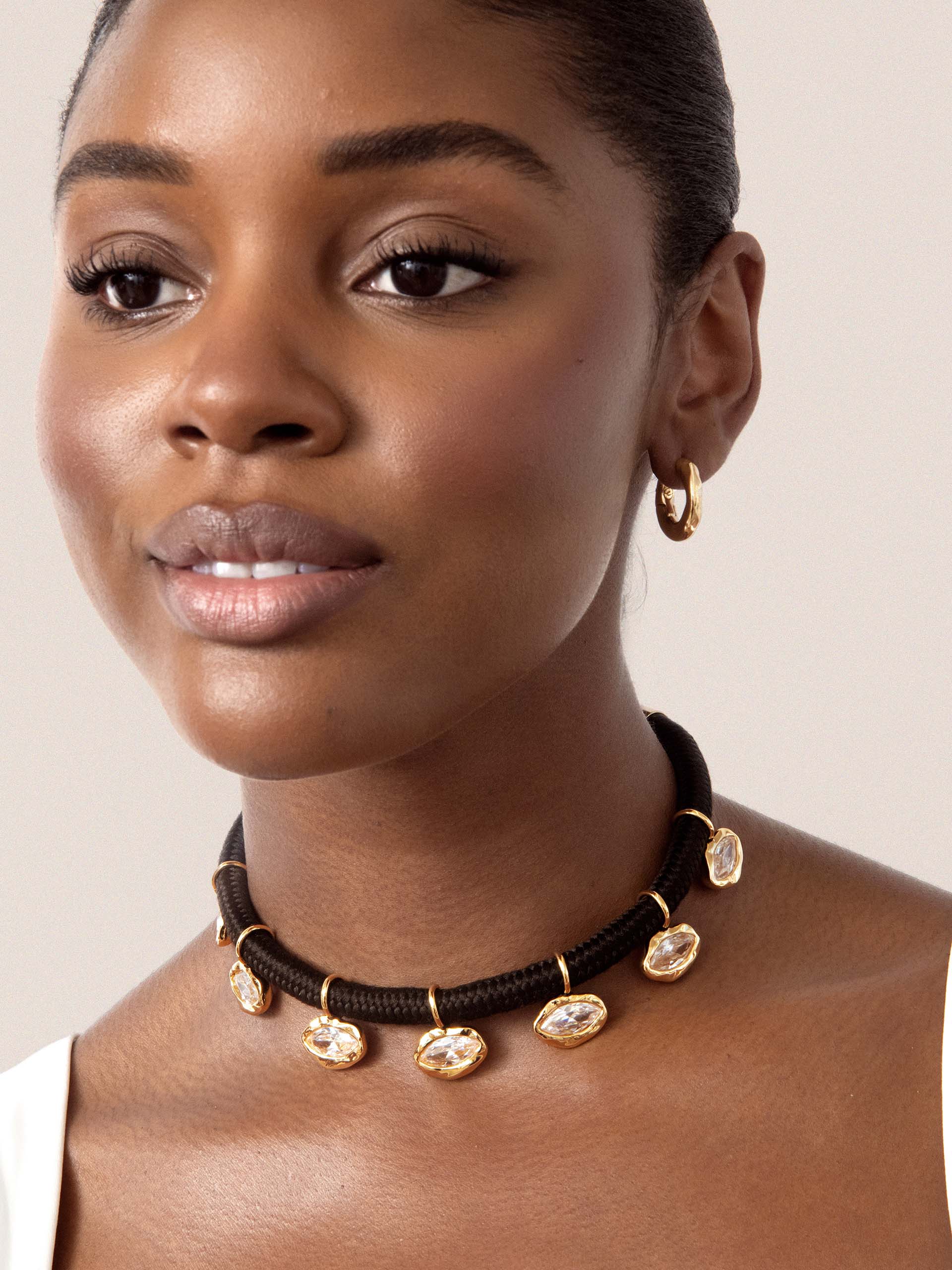 Midnight Crystal Choker
