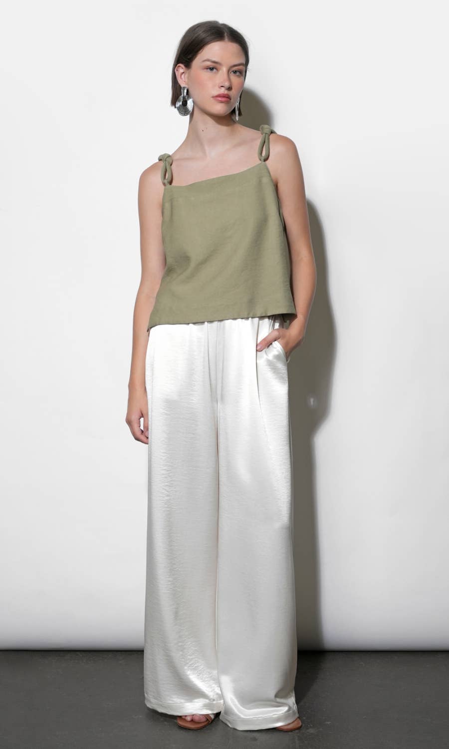 Satin Wide Leg Pants