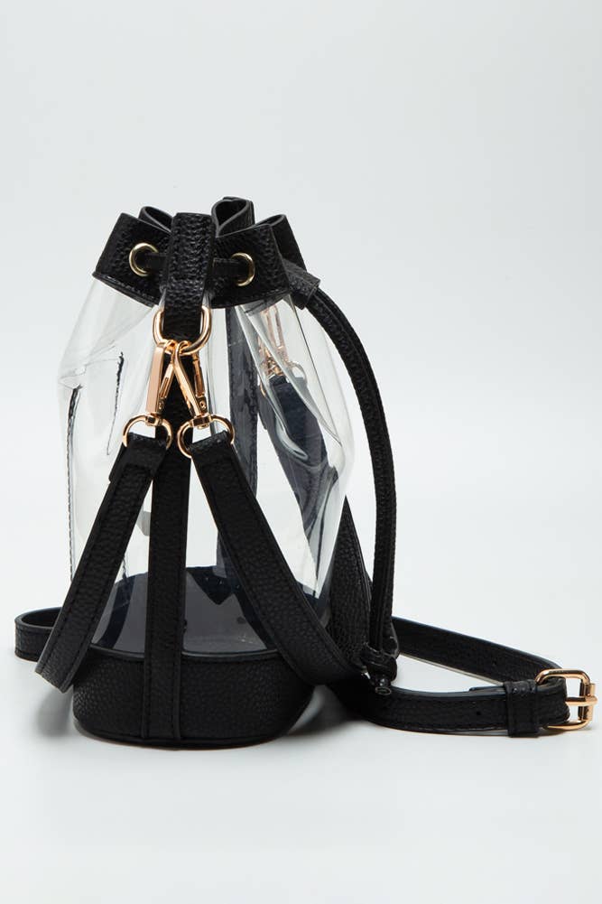 Clear Crossbody Stadium Bucket Bag