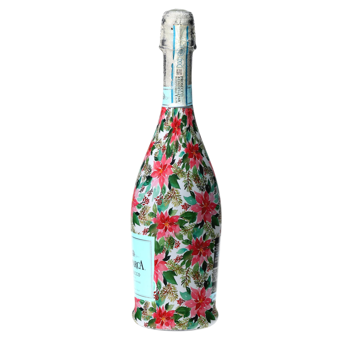 Holiday Floral Prosecco Bottle Wrap – Christmas Gift