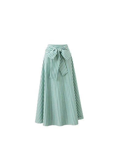 Long High Waisted Wrap Skirt