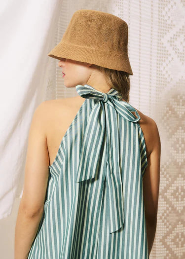 Sleeveless Top With Tunnel Neck