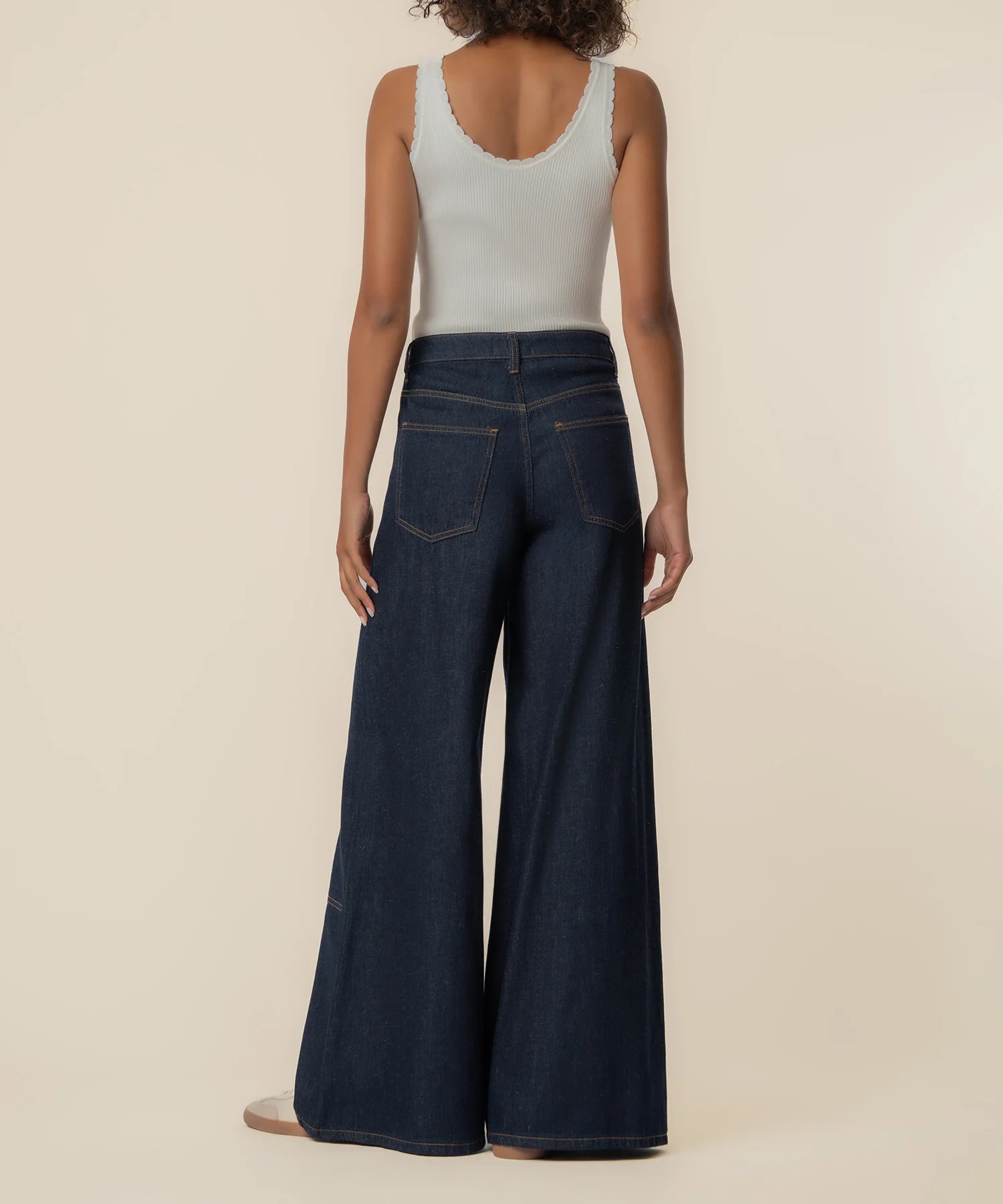 KUT | Blake High Rise Dark Blue Wash Slouchy Wide Straight, Exclusive in Marketable Wash