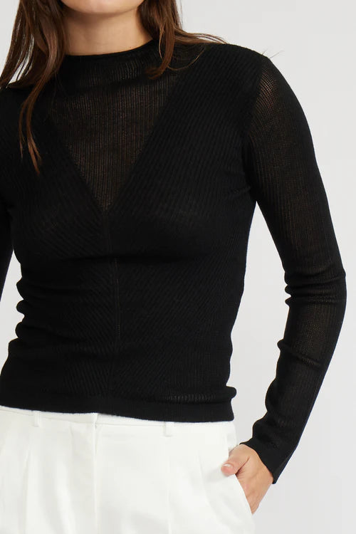 Martin Knit Top - Black