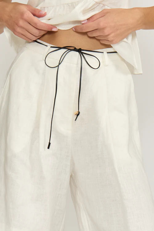 Lucy Paris | Lottie Relaxed Shorts - White Black