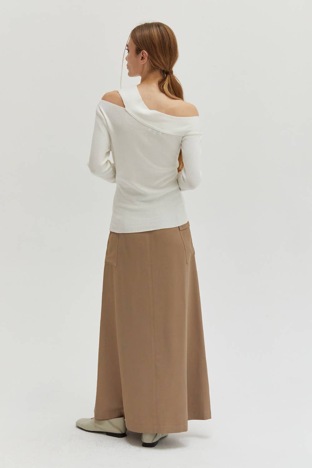 Ingrid One Shoulder Rib Top