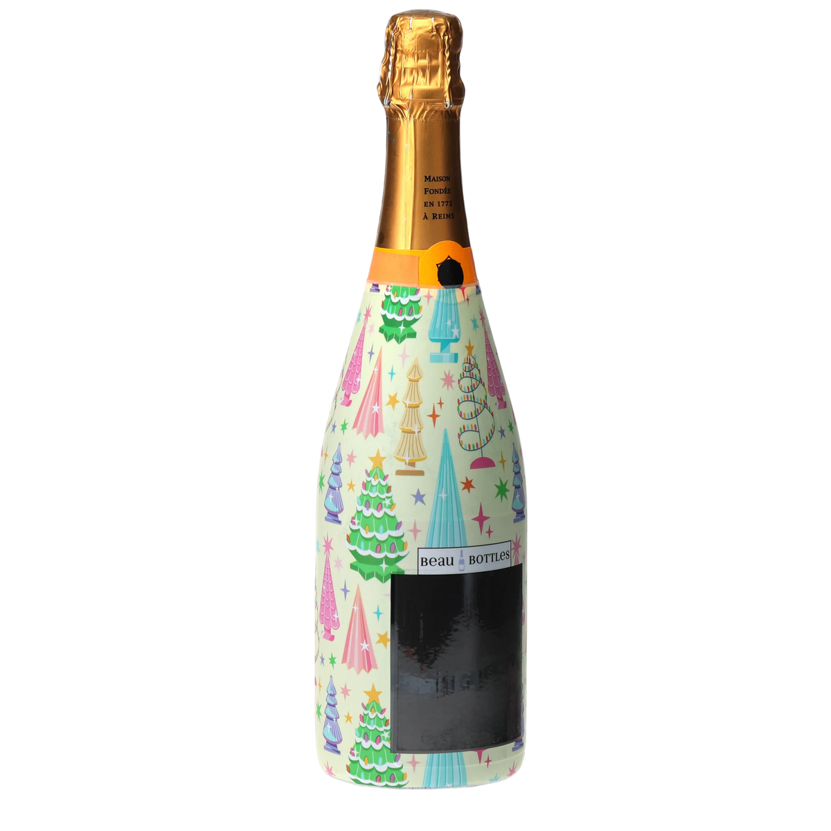 Christmas Tree Champagne Bottle Wrap – Holiday Gift