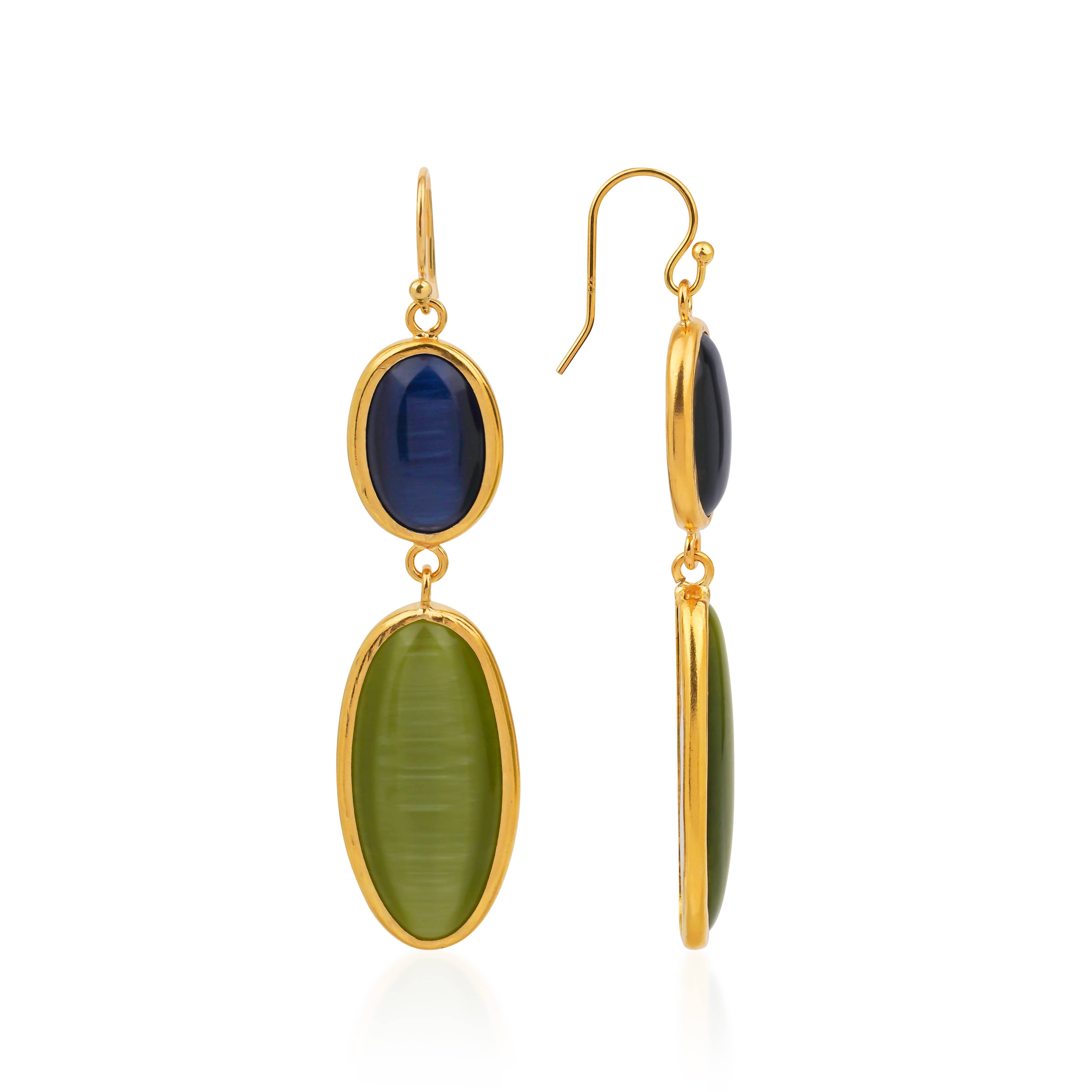 womens drop earrings gold