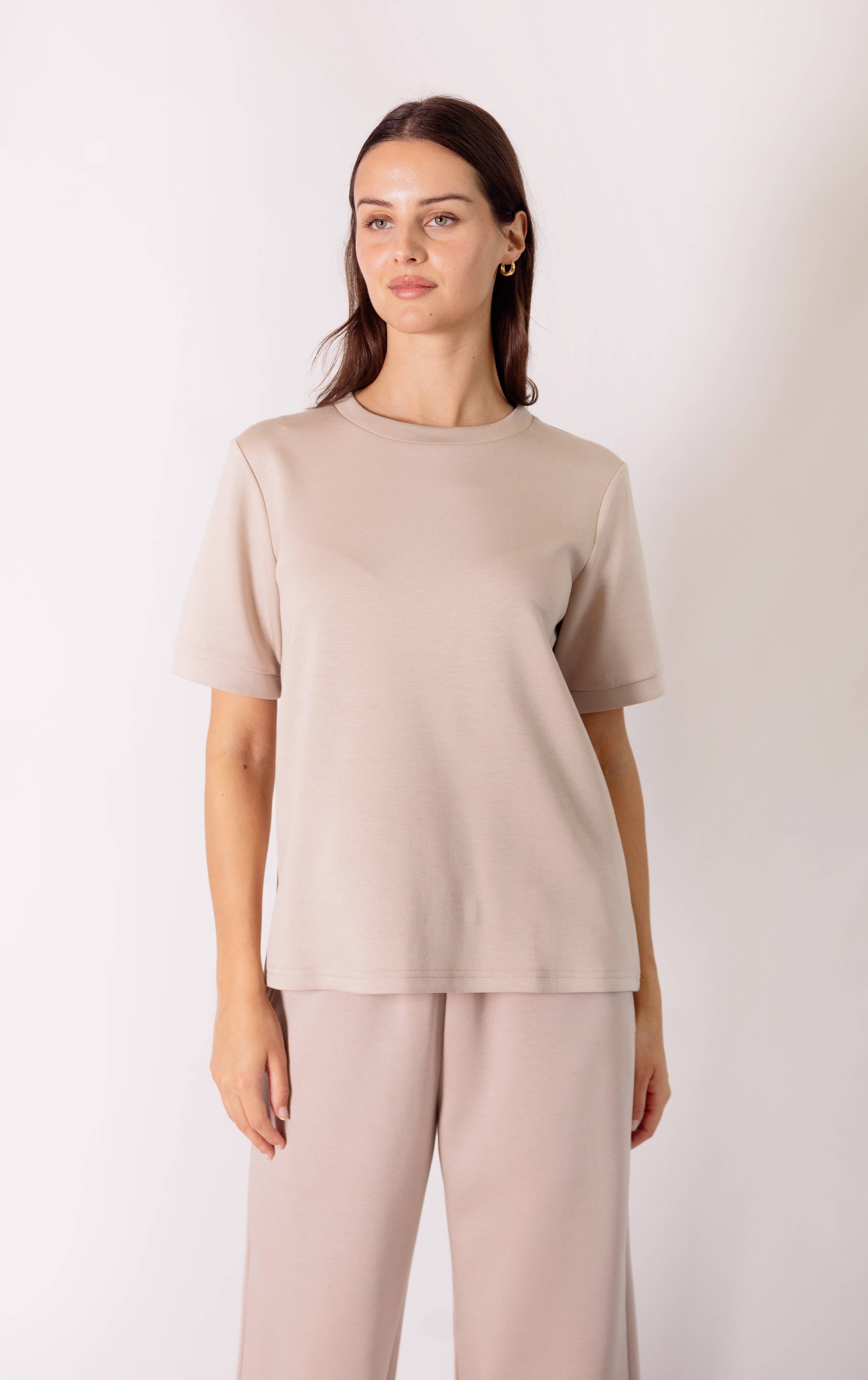 Modal Round Neck Short Sleeve Tee