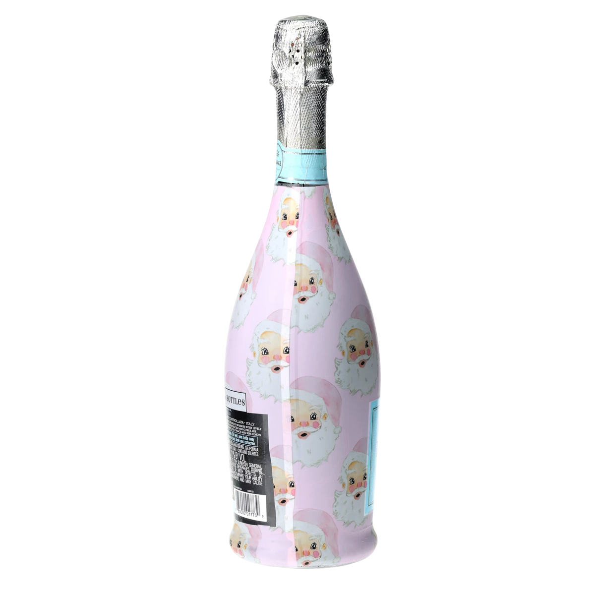 Pink Santa Prosecco Bottle Wrap – Christmas Gift