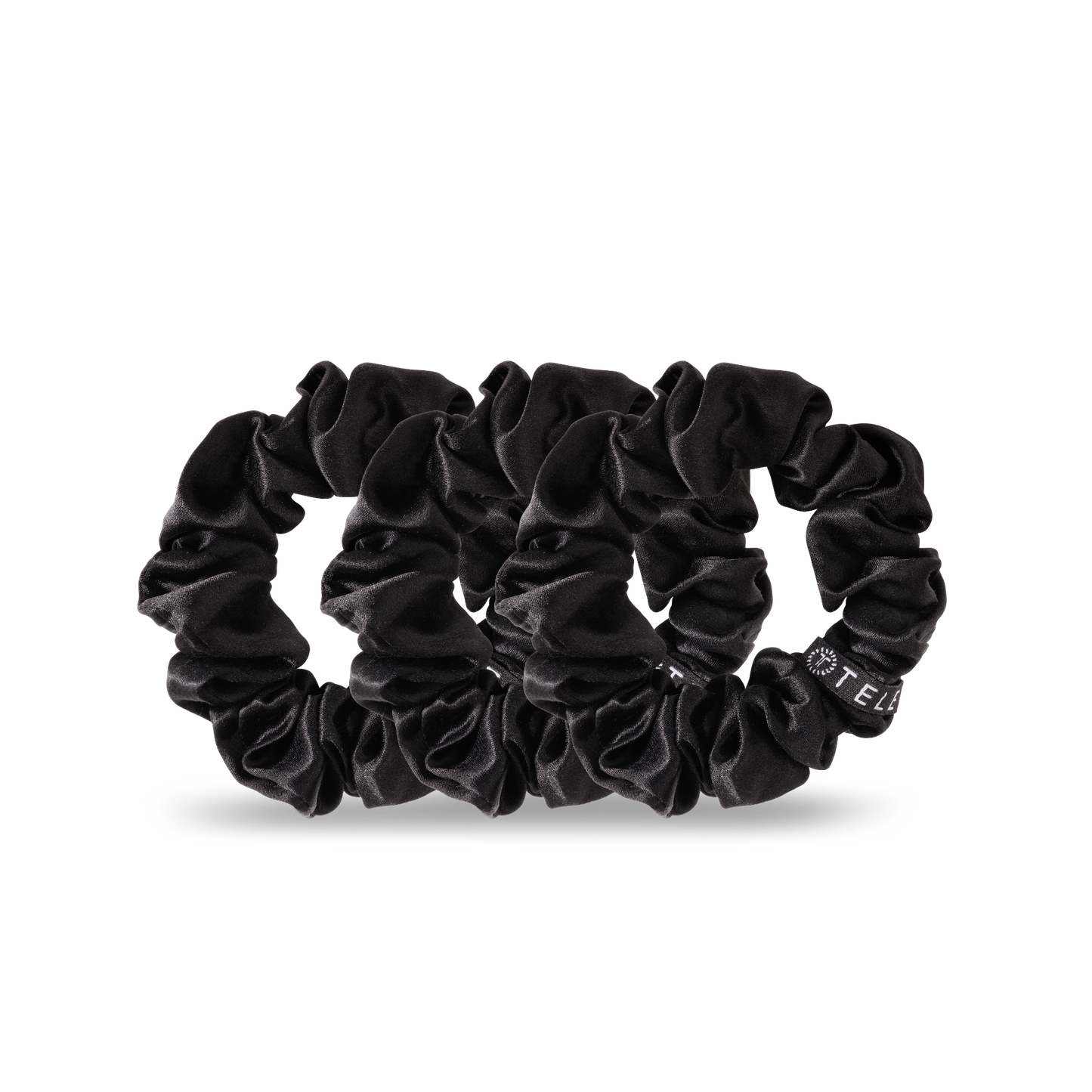 Silk Hair Scrunchie | Small | Jet Black