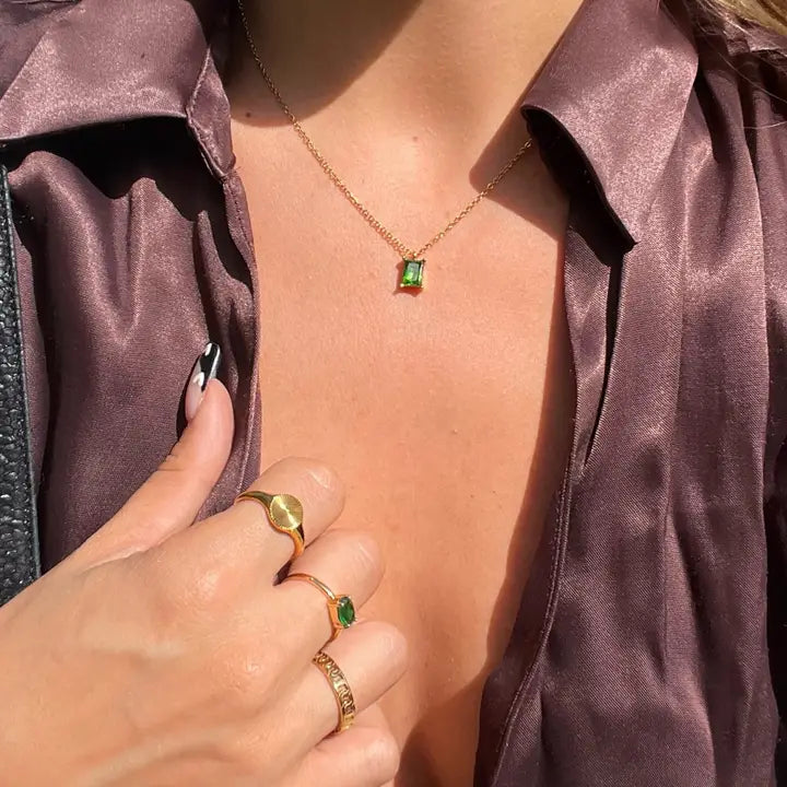 Bethany Baguette Necklace