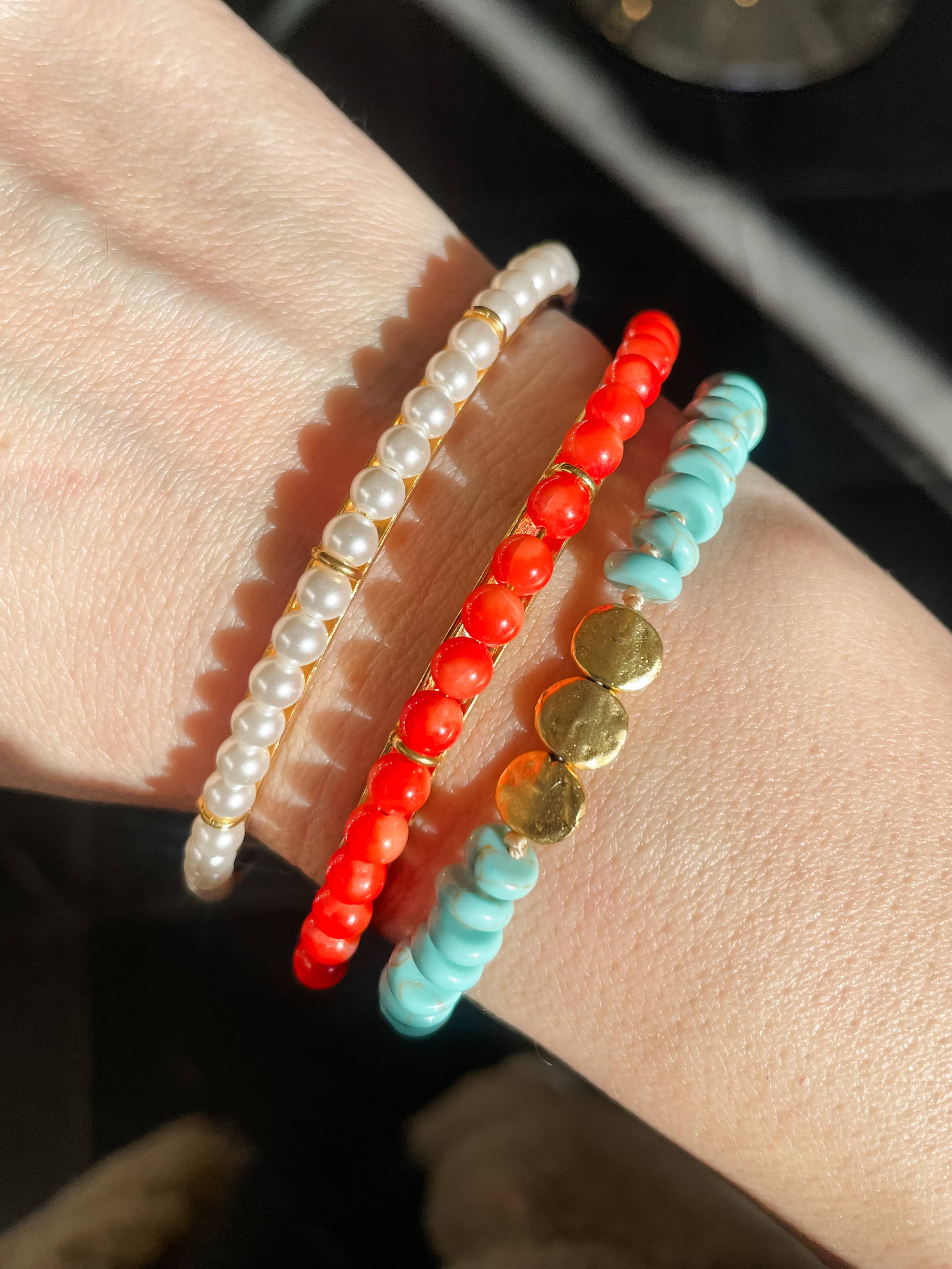 KNOTTED GEMSTONE BRACELETS