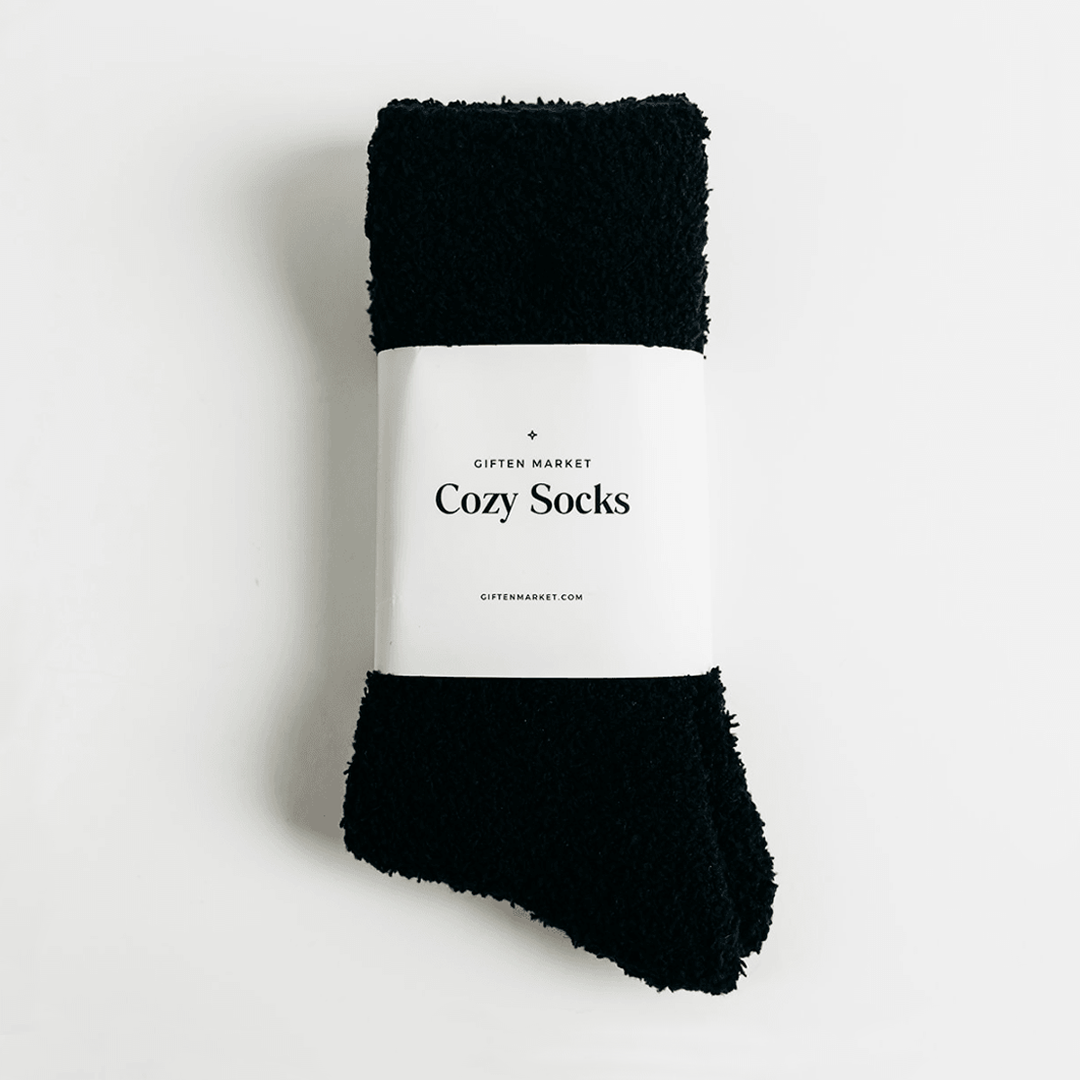 Cozy Cloud Socks - Black - Warm & Soft - Women’s Gift