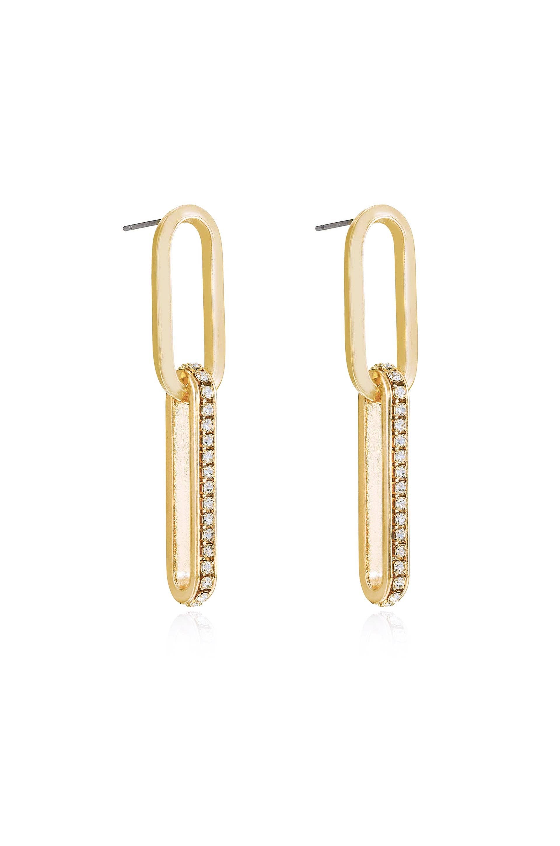 Crystal Link Earrings