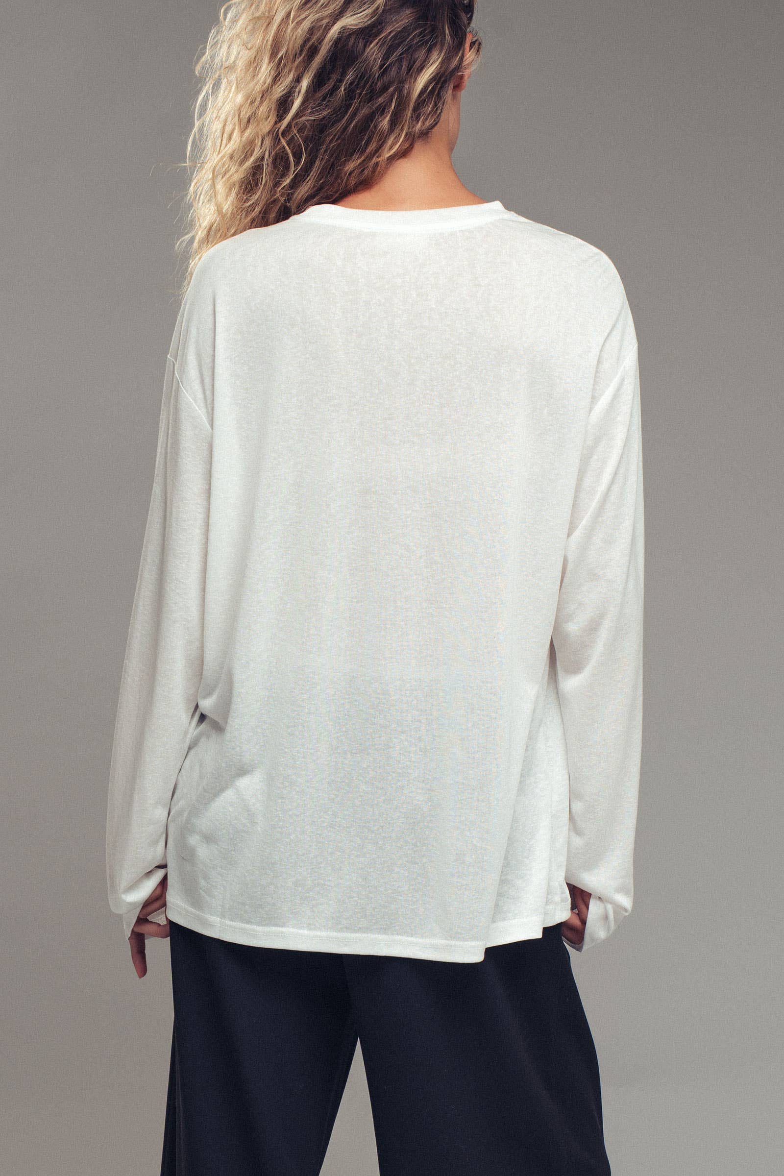 Dog Graphic Long Sleeve Top