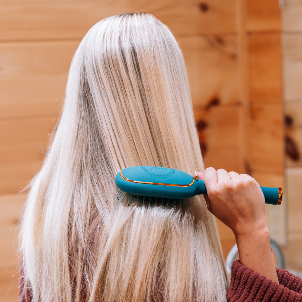 Teleties Detangler | Teal With It | Medium | Full Size Brush