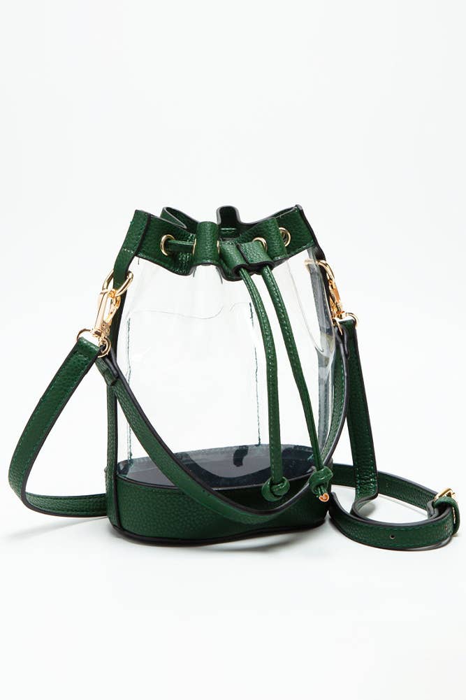 Clear Crossbody Stadium Bucket Bag