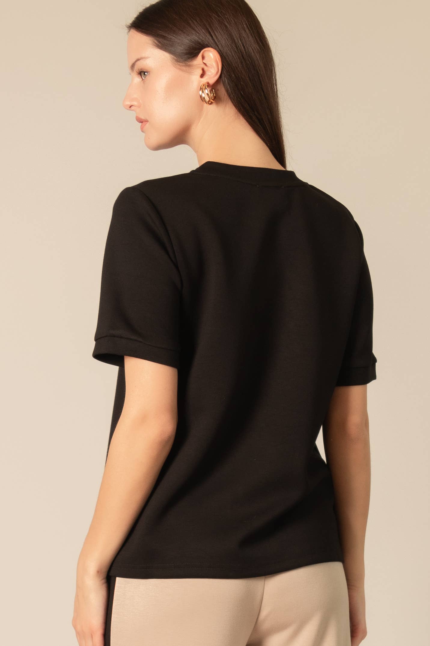 Modal Round Neck Short Sleeve Tee