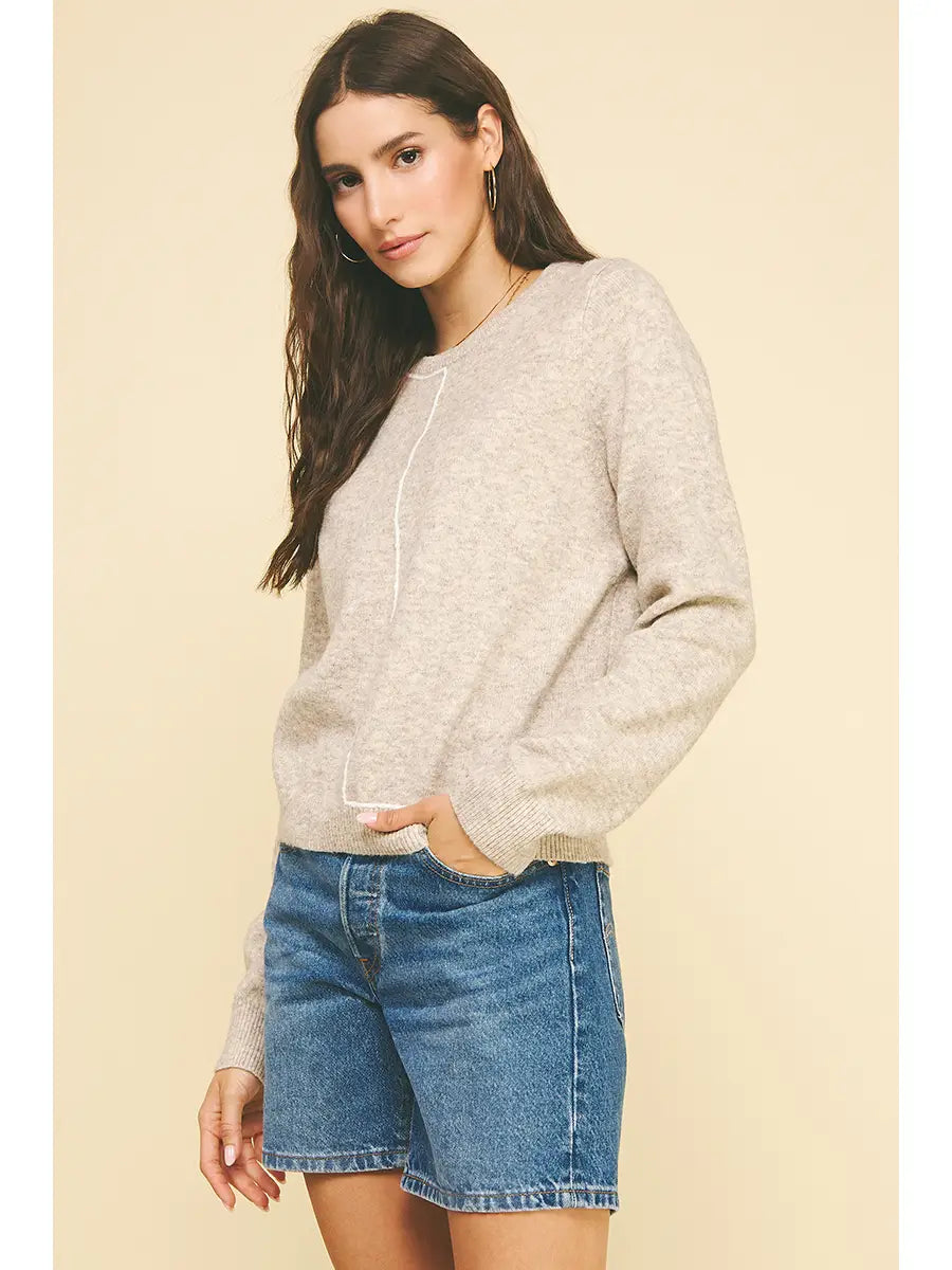 Stitch Detailed Knit Sweater