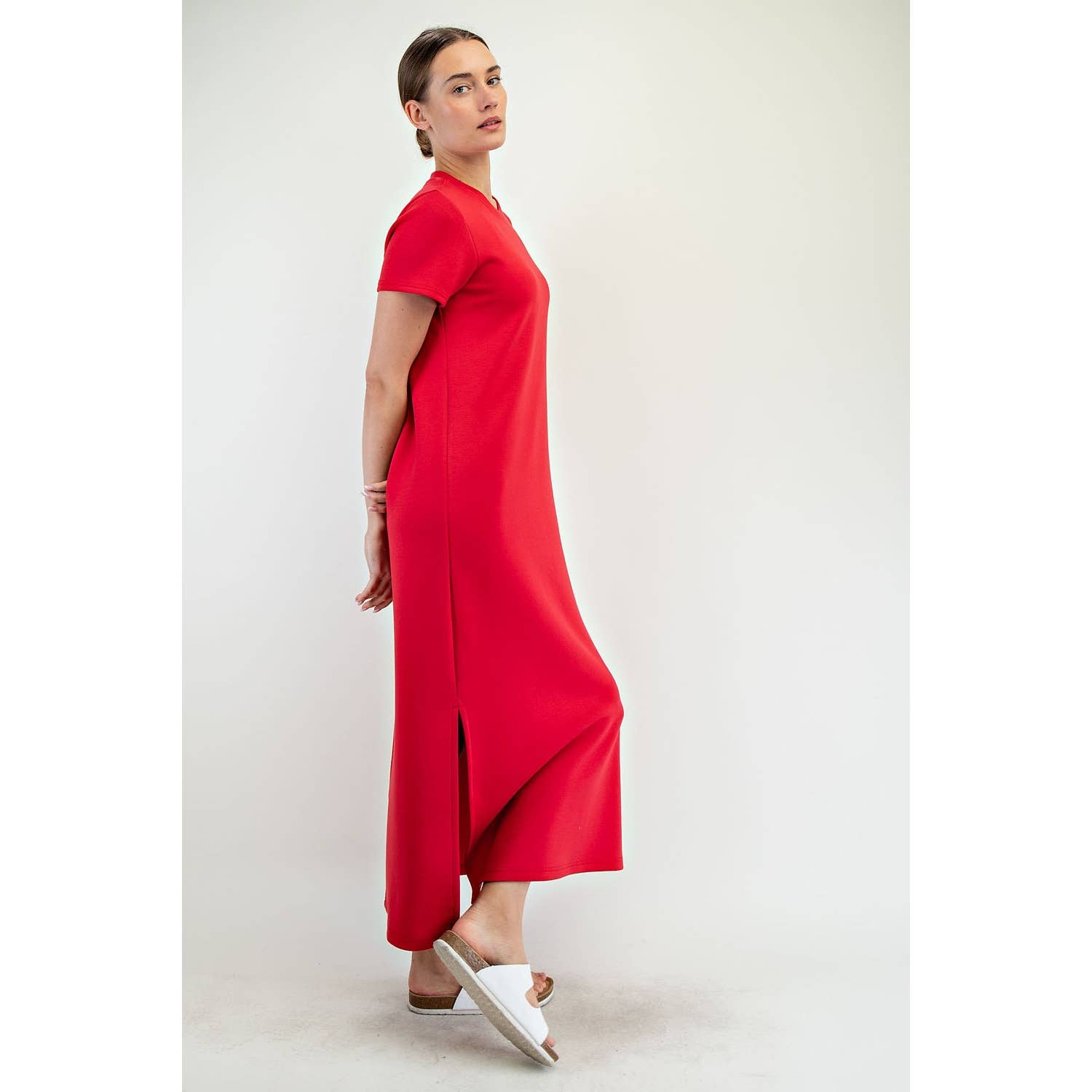 Fiery Red Maxi Dress