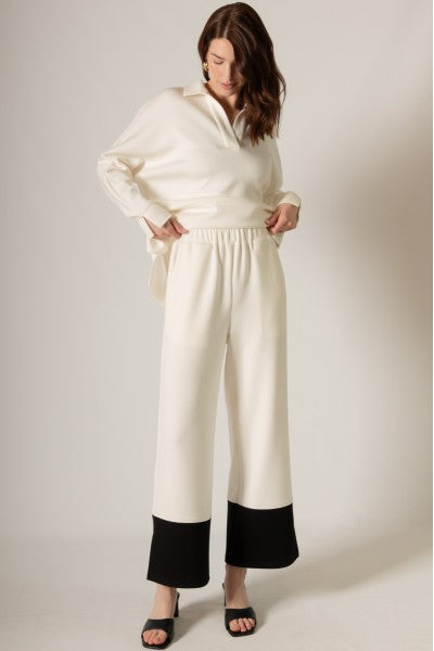 Colorblock Wide Leg Pant