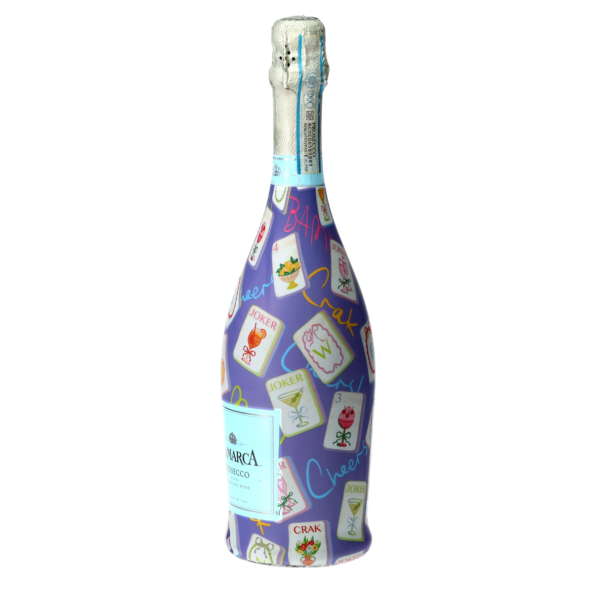 Purple Mahjong Prosecco Bottle Wrap – Gift for Her