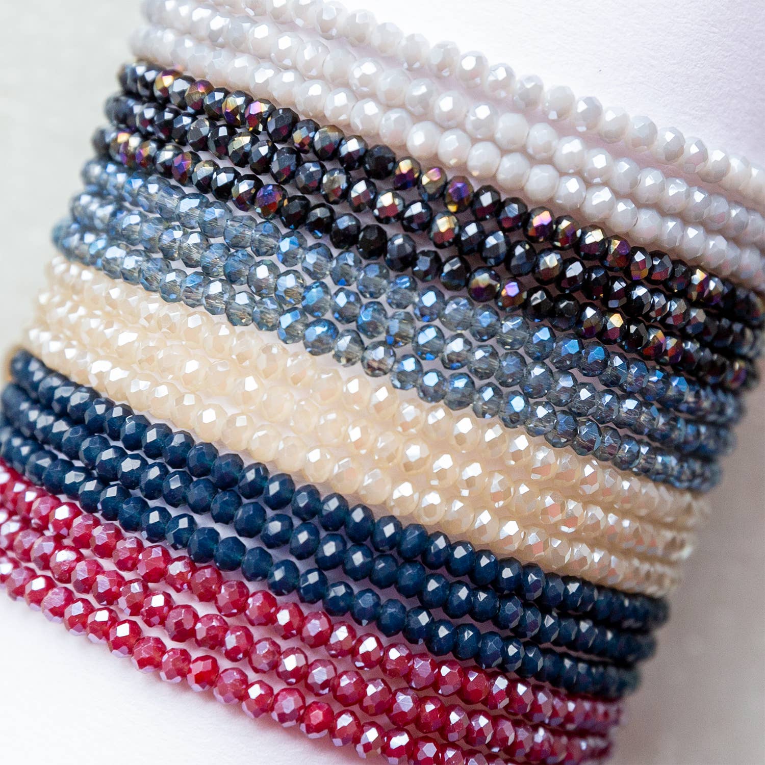 Crystal Beaded Wrap Bracelet