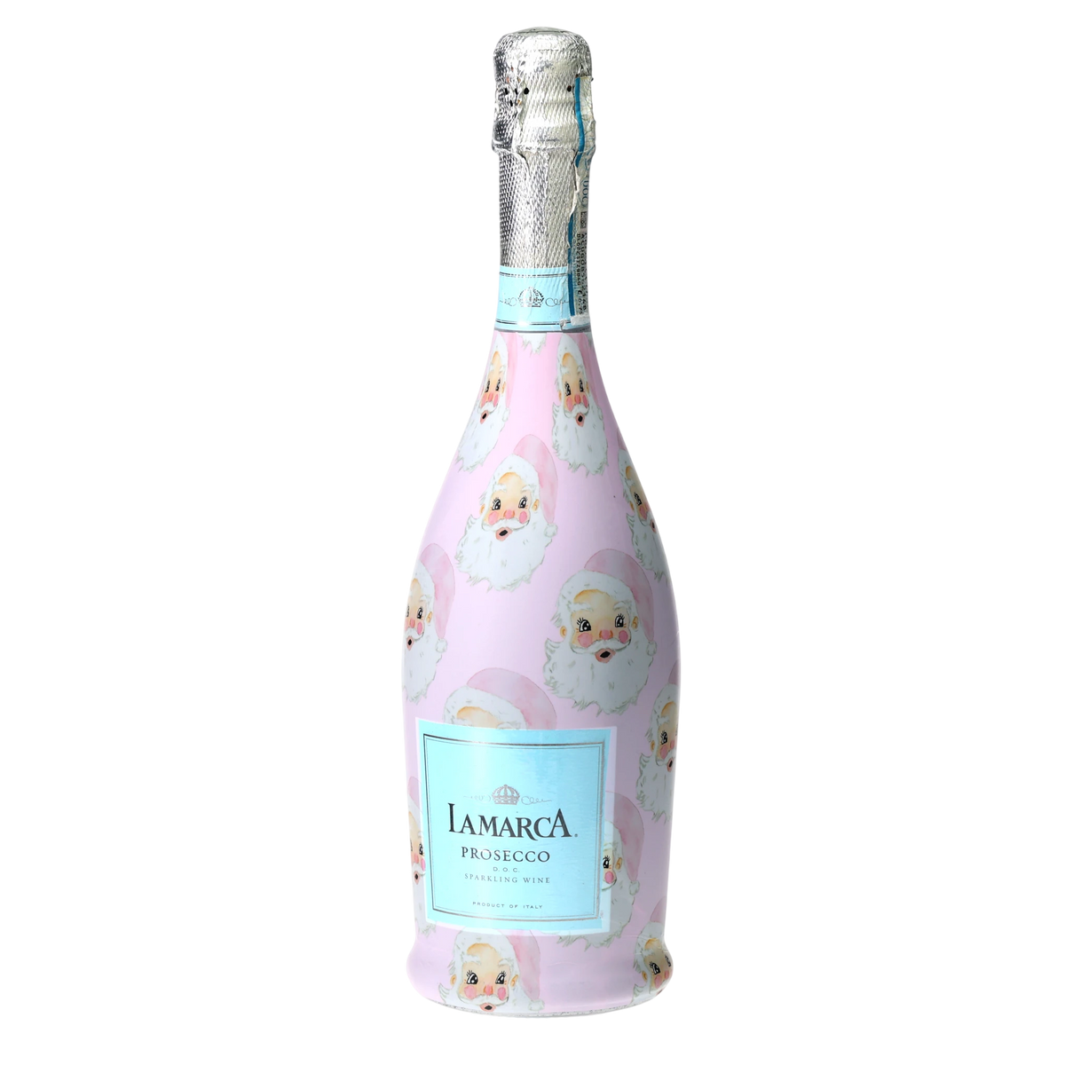 Pink Santa Prosecco Bottle Wrap – Christmas Gift