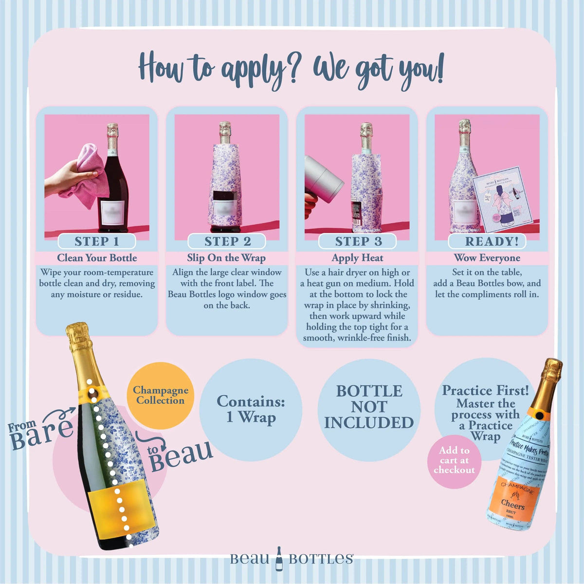 Leopard Champagne Bottle Wrap – Hostess Gift