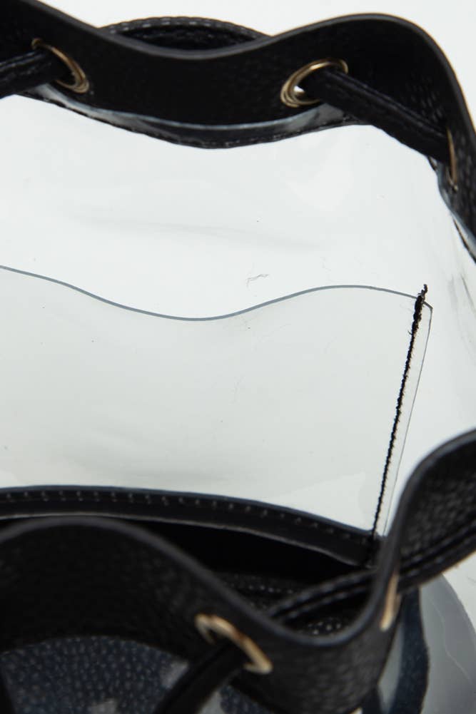 Clear Crossbody Stadium Bucket Bag