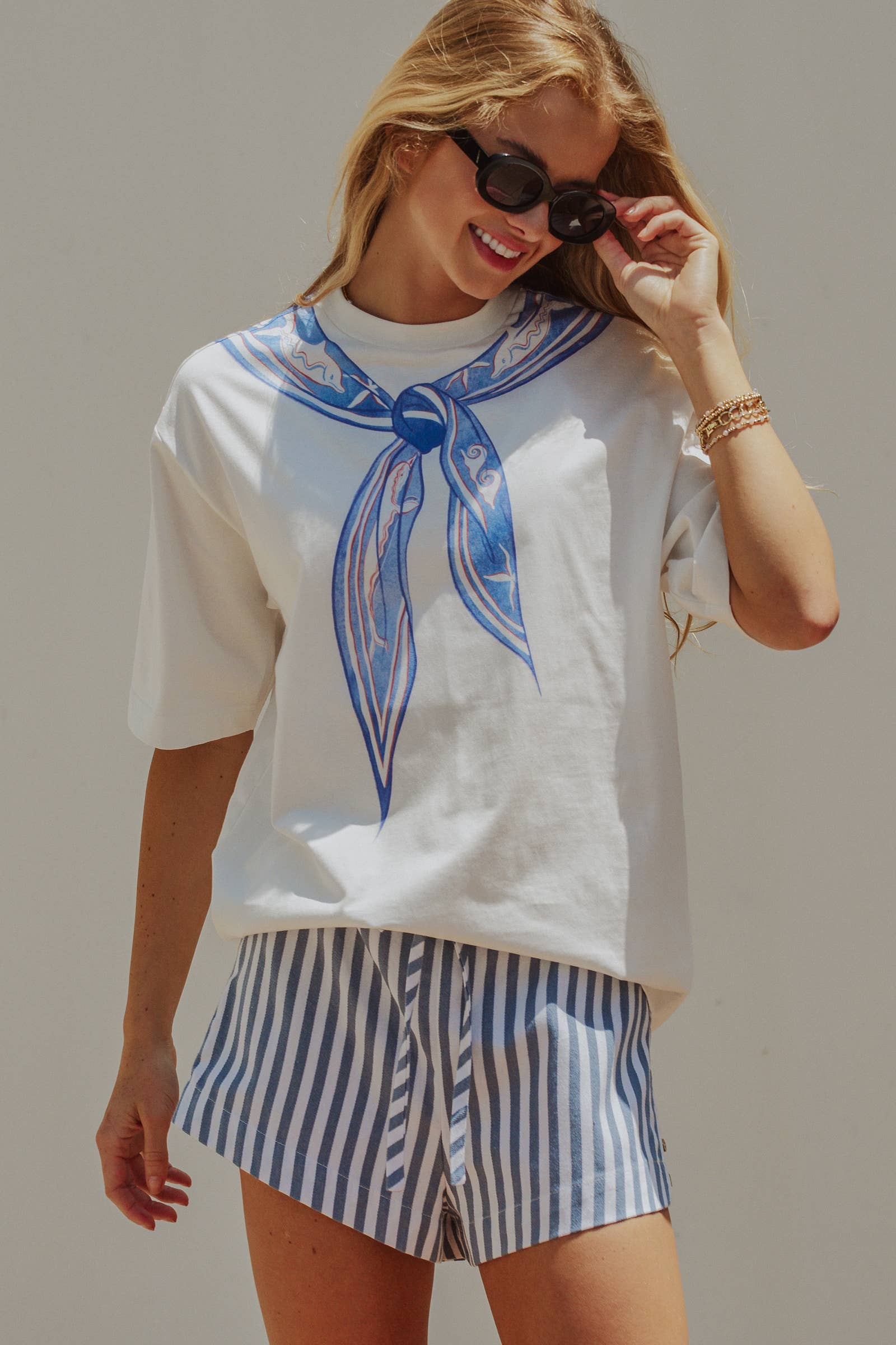 Nautical Printed Bandana Tee