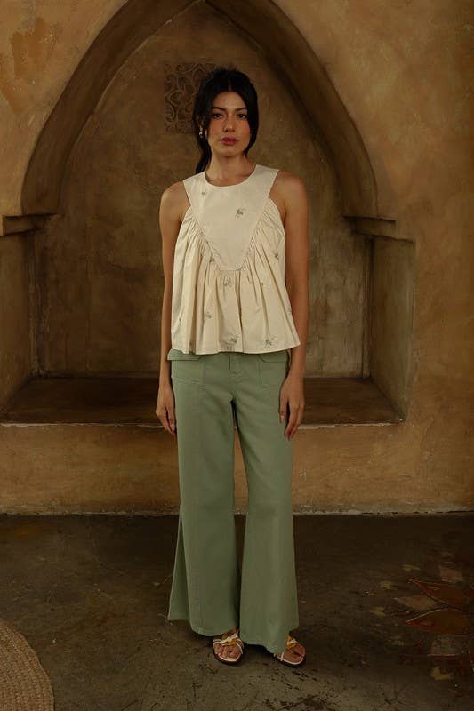 Wild Flower Ruffle Top