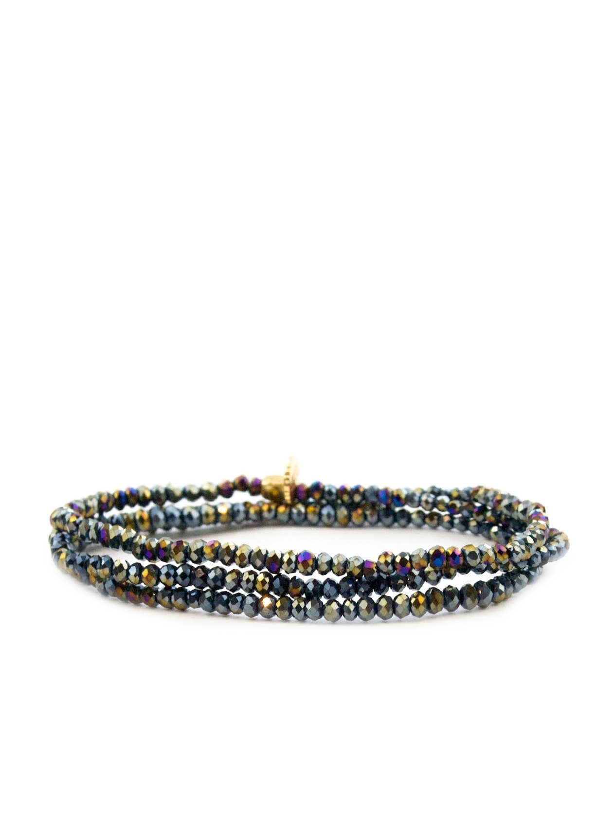 Crystal Beaded Wrap Bracelet